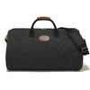 Canvas Garment Bag with Top-Grain Cowhide Leather and Foldable Suit Carrier