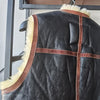 Men Shearling Vest with hide Pockets Merino Sheepskin