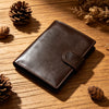 Men’s Genuine Leather Wallet with Coin Pocket and RFID Protection