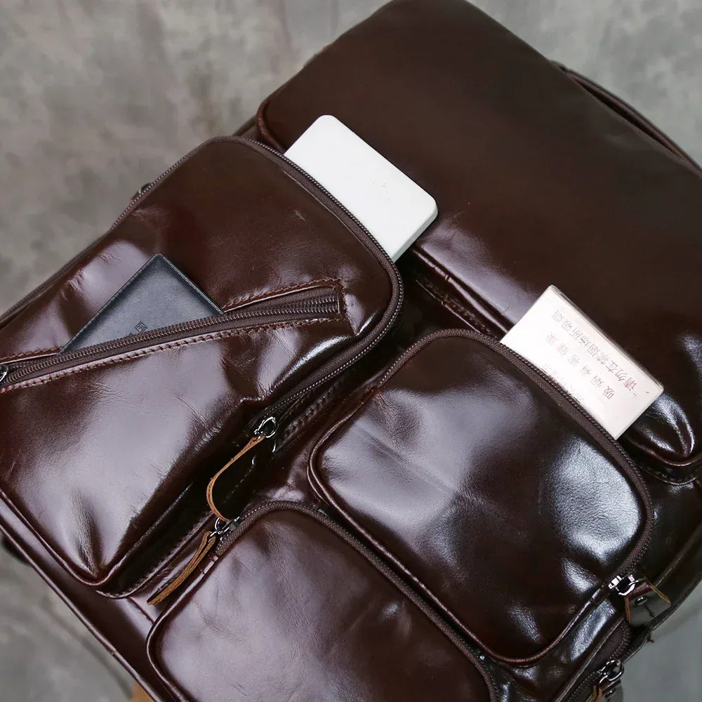 Real Exotic Leather Backpack Laptop