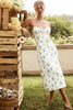 Women Open Shoulder Floral Dress