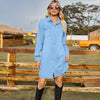 Lightweight Oversized Denim Long Shirt Dress for Women