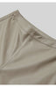 Irregular Cut Leather Wide Leg Pants for Women Cropped Straight Fit