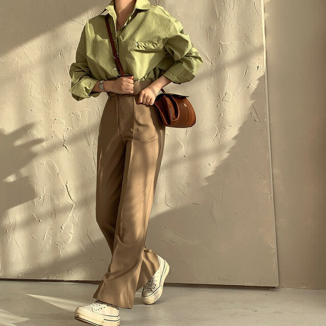 Oversized Ladies Shirt With Extra Long Back