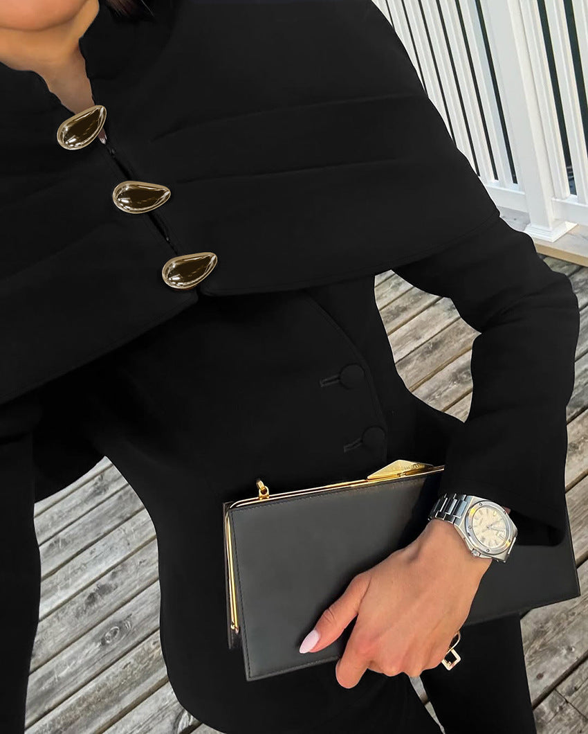 Women Slim-Fit Luxury Retro Jacket Blazer