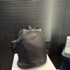 Women Genuine Leather Bucket Shoulder Bag