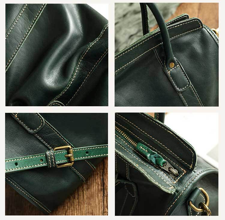 Handmade Genuine Leather Women Crossbody Handbag