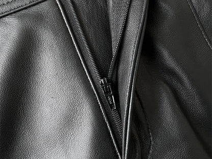 Women’s Leather High Waist Shorts Wide Leg