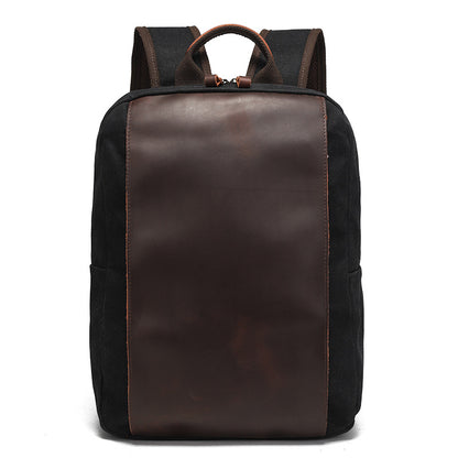 Canvas Laptop Backpack with Luggage Sleeve and 15.6 Inch Storage