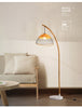Modern Boho Bamboo Floor Lamp Handmade Rattan