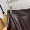 Women’s Genuine Leather Mini Skirt High Waist