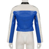 Women’s Cropped Faux Leather Biker Jacket
