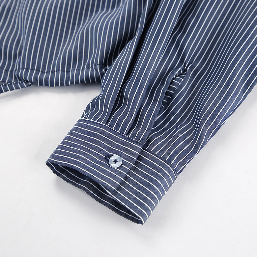 Tie Side Drop Shoulder Shirt
