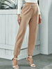 ladies elastic waist pants with slant pockets