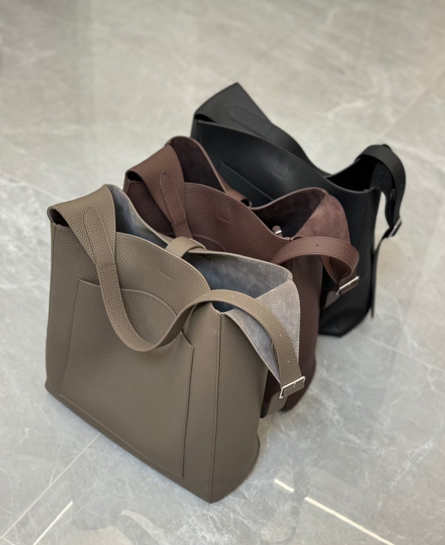 Women Hobo Leather Large Shoulder Bag