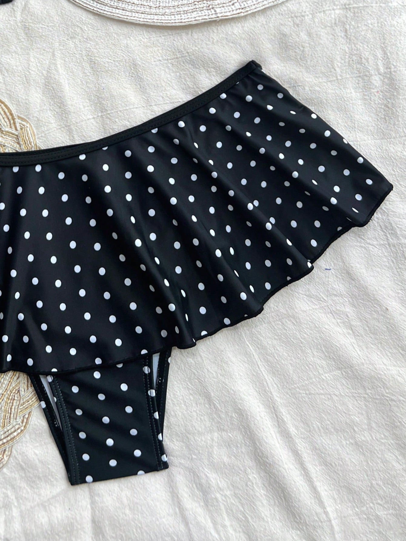 Women’s Triangle Bikini Set with Skirted Bottom