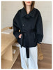 Short Double-Sided Hand-Sewn Wool Coat