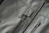 Men Grey Genuine Leather Bomber Jacket