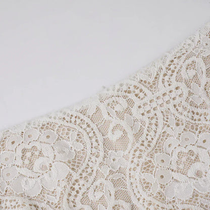 Boho off shoulder lace western mini dress