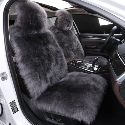 Genuine Sheepskin Car Seat Covers with Long Plush Wool