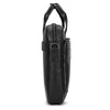 Genuine Leather Carry-On Office Bag with Trolley Strap