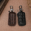 crocodile leather key pouch