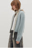Women low waist zip cardigan knit outerwear
