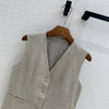 Women's Summer Casual Business Vest Cotton And Linen