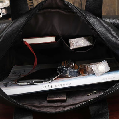 Genuine Leather Office Briefcase Bag