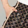 Women’s Leather Shorts Wide-Leg High Waist with Side Pockets