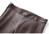 Women’s Flared Leather Pants High Waisted Cropped