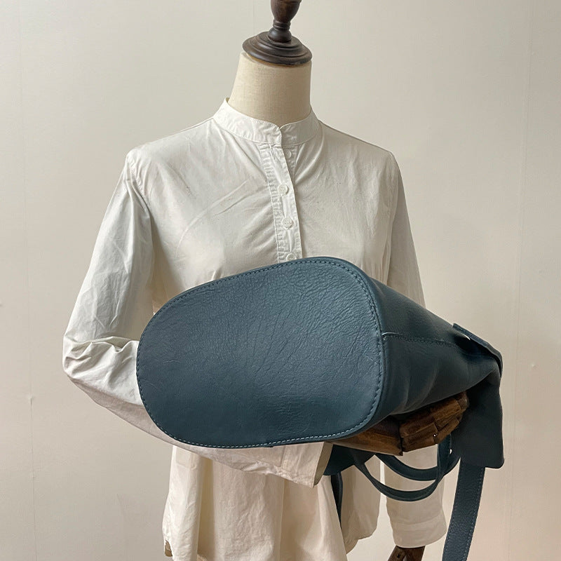 Women Genuine Leather Large Tote Shoulder Bag