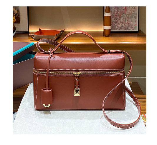 Genuine Leather Crossbody Box Purse for Women Box Purse