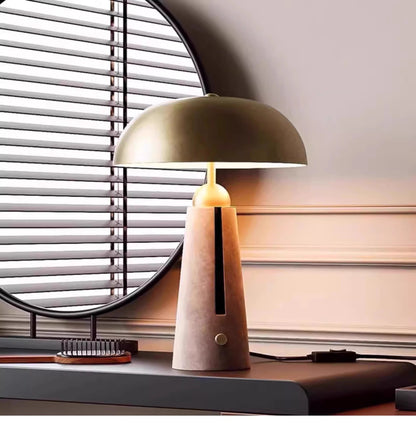Nordic Travertine Table Lamp Modern Retro Wabi-Sabi Design