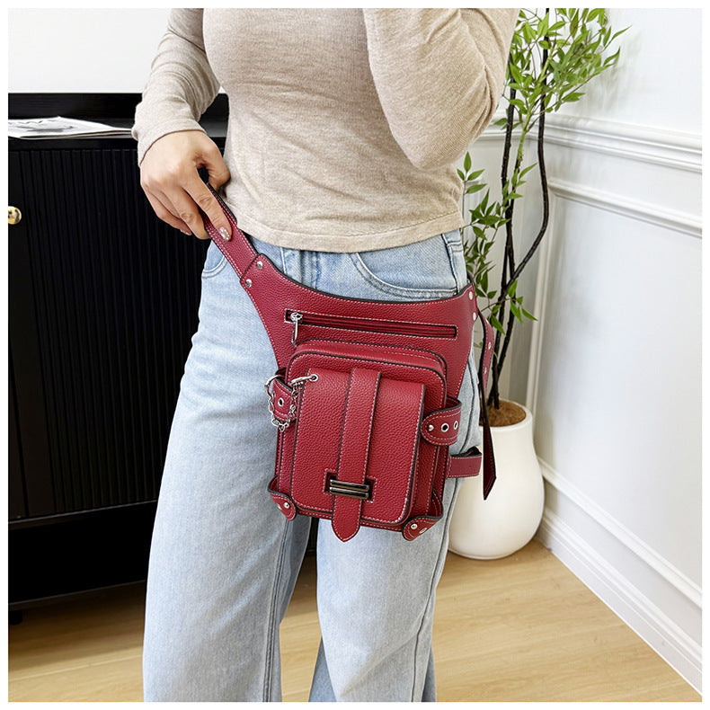 Waist Bag for Women with Thigh Strap and Crossbody Carry