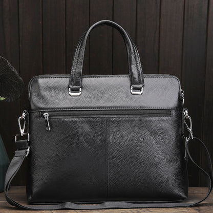 Genuine Leather Men's Office Briefcase Bag