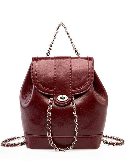 Genuine Leather Crossbody Backpack Purse for Women