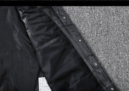 Biker Leather Vest Men Slim Fit Motorcycle Vest