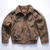 Men’s Vintage Distressed Nubuck Leather Jacket