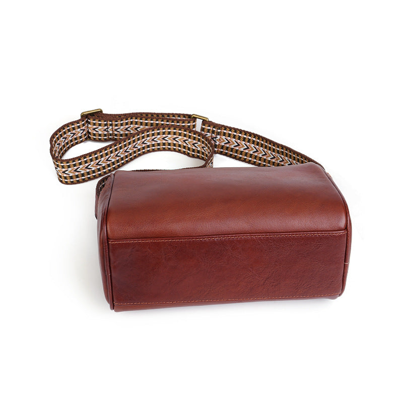 Women’s Genuine Leather Pillow Bag Crossbody Purse