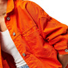 Oversized Light Wash Drop Shoulder Denim Jacket