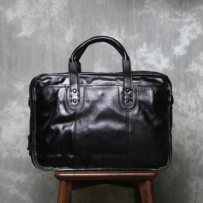 Leather Messenger Crossbody Bag for Men