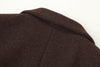 Long brown wool coat women winter outerwear