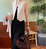 Knitted Fabric Womens Sleeveless Vest