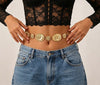Gold Waist Chain with Nautilus Medallion Design