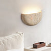Natural Travertine Wall Lamp Wabi-Sabi Stone Light