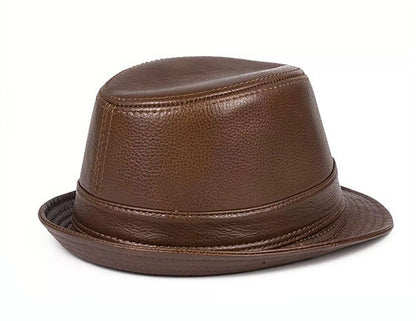 Genuine leather jazz cap for men 2 L
