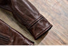 Men’s Retro Waxed Cowhide Leather Jacket