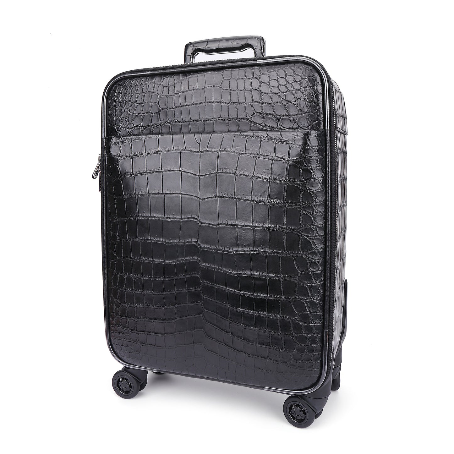 Premium Real Crocodile Leather Trolley Suitcase for Men