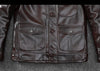 Men’s Genuine Leather Aviator Jacket Wax Finish Flight Style
